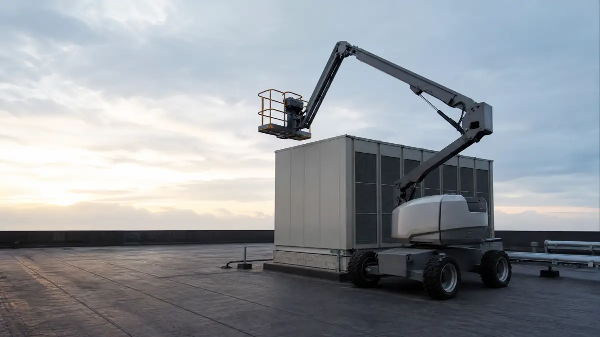 Articulating Boom Lifts jobsite access in Fort Worth