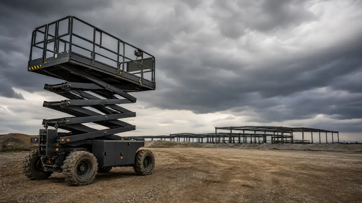 Rough Terrain Scissor Lifts jobsite access in Fort Worth